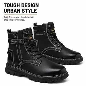 YANXIANSHOES Men’s Urban Combat Boots - Casual, Tough, Stylish, Rubber-Soled Men’s Footwear