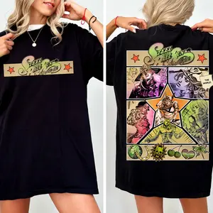 jojo's bizarre adventure Steel Ball Run  art Character T-Shirt