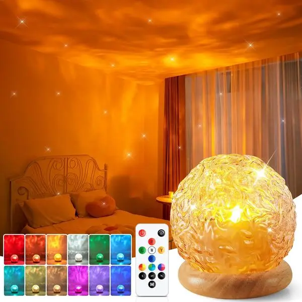 Mubarek Northern Lights for Bedroom,15 White Noise + Bluetooth Galaxy Light Projector,RGB Multi-Color Lamps for Night Stands Home Decor Living Room Night Light for Kids Gifts for Teen Girls