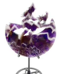 Dream Amethyst Moon Witch Carving With Holder
