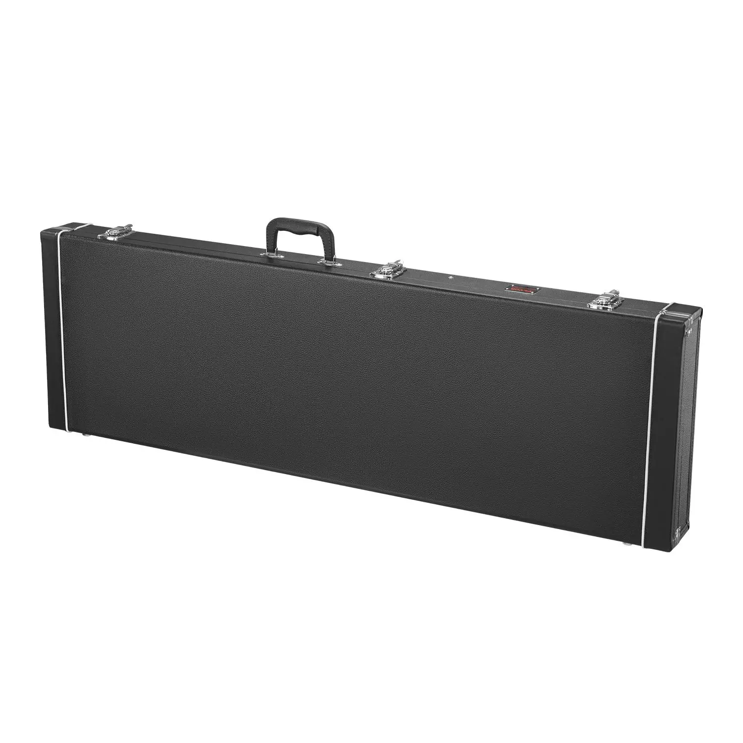 【Backtoschool】VEVOR Bass Guitar Hard Case, 48.03 in Rectangular Guitar Hard Case, With Lock Latch Keys Handle, PVC Padding Soft Lining Water-Resistant Hard Shell Guitar Cases, for 39-46.5 in Bass Guitars, Black