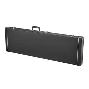 【Summervibes】VEVOR Bass Guitar Hard Case, 48.03 in Rectangular Guitar Hard Case, With Lock Latch Keys Handle, PVC Padding Soft Lining Water-Resistant Hard Shell Guitar Cases, for 39-46.5 in Bass Guitars, Black