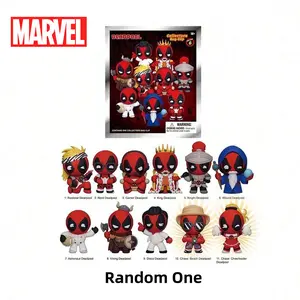 1Pcs Marvel Officially Licensed Deadpool Character Series Blind Bag Keychain Gifts Mystery Bulk Bag Clip Keychain Pendant One Random Deadpool for Friends for Birthday Christmas Souvenir Collection and Holiday Gifts