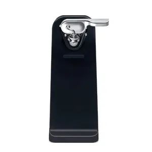Electric Can Opener One Touch Automatic Can Opener with Magnetic Lid Holder Easy Clean Kitchen Tool Black