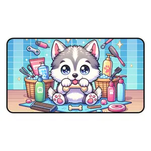 Husky Groomer Desk Mat Husky Groomer Desk Mat