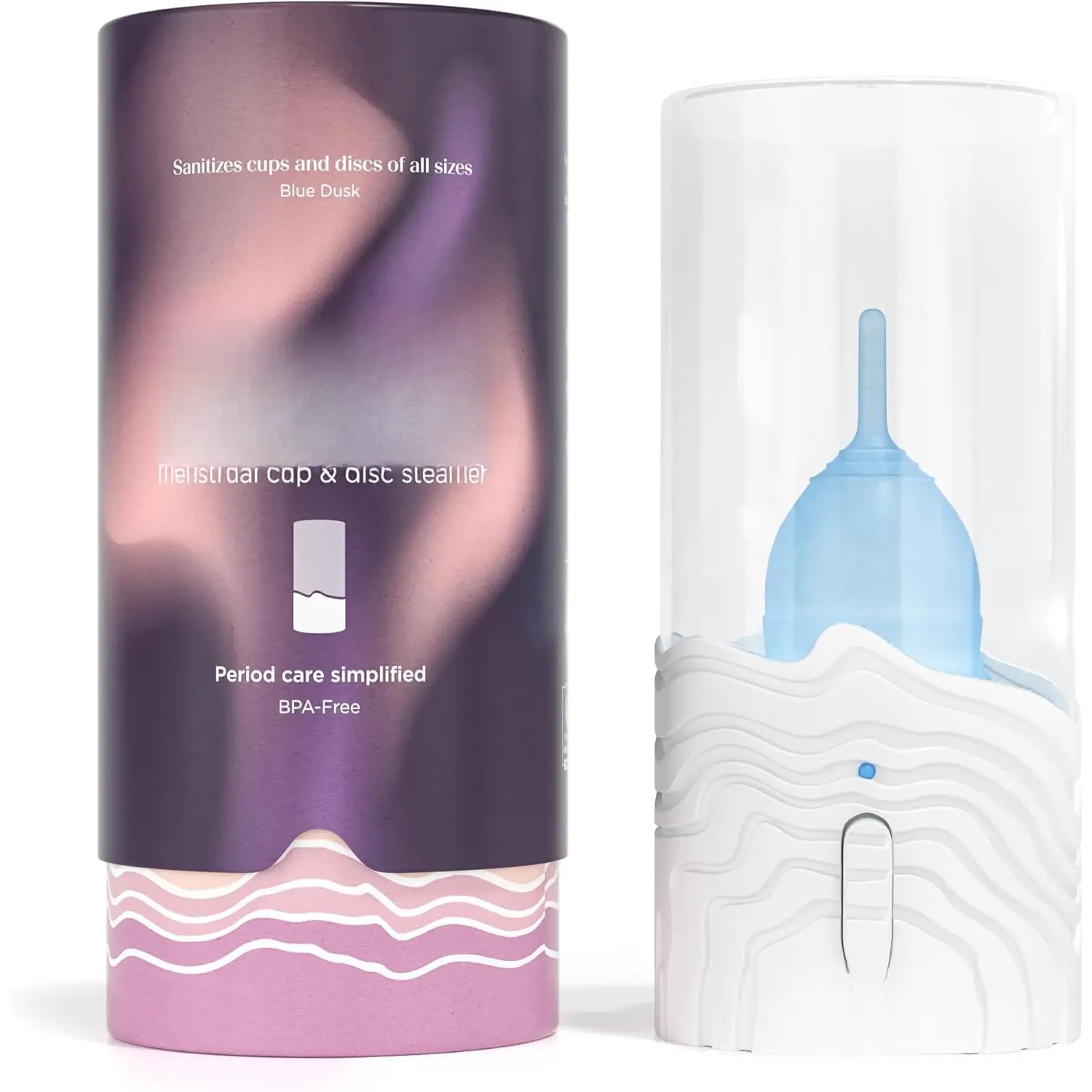 Steamer - Steam Clean Your Menstrual Cup or Menstrual Disc - Custom Designed by Experts - Automatic Timing, On/Off