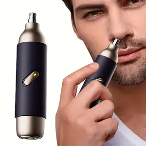 2-in-1 Nose Hair Trimmer and Shaver | Portable nose hair trimmer, suitable for both men and women | Gentle on hair, no pulling or tugging, stainless steel blades, stylish and simple design, USB charging
