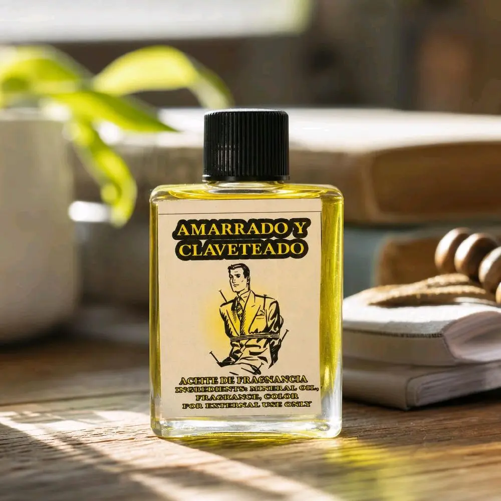 Amarrado y Claveteado Oil | Traditional Botanica Ritual Oil | 1/2 oz