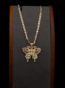 STUNNING BUTTERFLY IN GOLD PLATED INCLUDES A BEAUTIFUL 18 OR 24 INCH CHAIN