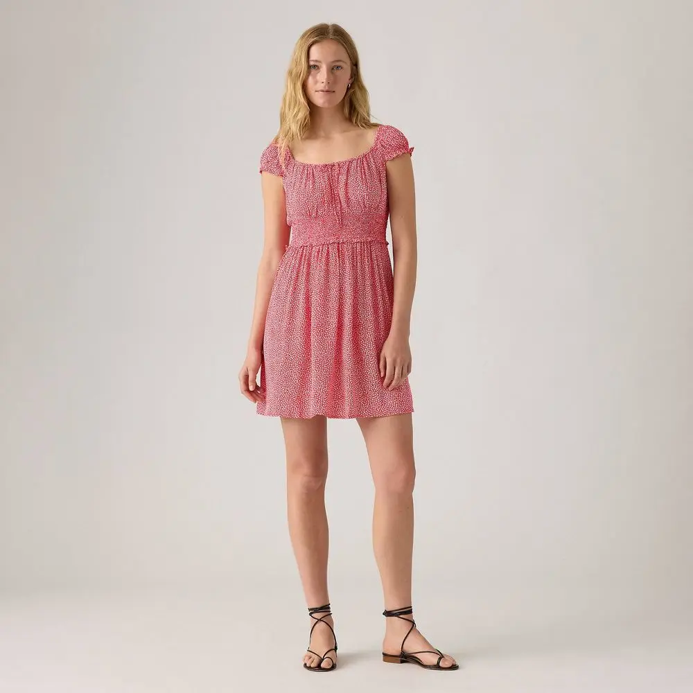Levi's Women's Yara Crepe Dress, Polyester, Puff Sleeve