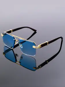 New Classic Simple Oval Fashion Glasses, Unique Temple Design, Unisex Punk Trendy Holiday Couple Eyewear, Stylish Women Men Sunglasses, Square Mirrored Shades