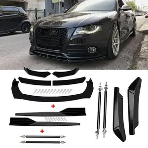 For Audi A4 B8 A5 A6 A7 B7 Front Bumper Lip Spoiler Body Kit Side Skirt Rear Lip