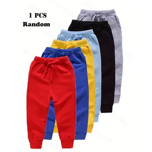 Boys' Trousers, Randomly Send 1pc of Boys' Sweatpants, New Spring And Summer Trousers, Pants, Sports Pants, Sweatpants, Student Pants, Size 80-140, for Outdoor