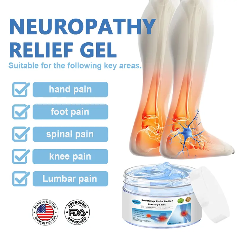 Rvdu Joint & Nerve Care Gel – Deep Relief Cream for Knees, Lumbar, Neck, Shoulders & Nerve Pain | Full Body Muscle Massage Gel
