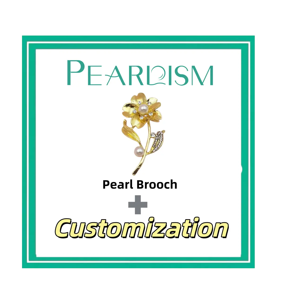 Flower Pearl Brooch + Customization-- Miko (Only for Newbie)（Non-refundable & Non-exchangeable)