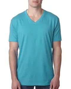Next Level Men's CVC V-Neck T-Shirt Fabric Menswear Top Polyester