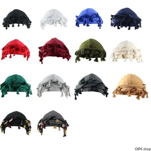 Unisex Satin Silk-Lined Pre-Tied Turban Head Wrap - Elastic Adjustable Durag-Style Beanie, Soft Inner Lining, Machine Washable for Daily Casual Wear & Styling Matches