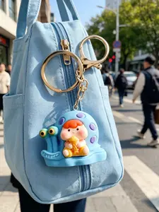 Blue Snail Baby Keychain, Bag Accessory, Phone Key Holder, Birthday Gift, Holiday Present, Cute and Practical Souvenir