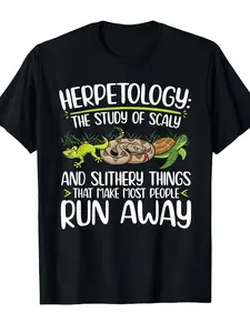Herpetology Definition Herping Zoology T-Shirt Same Style for Men And Women  Summer Short-Sleeved Printed T-Shirt Pure 220G