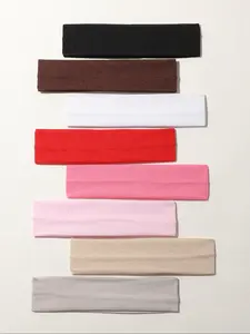 Women's Multi-Color Sports Casual Elastic Sweat Absorbing Headbands, Yoga Running Hair Accessories, Sporty Style, All Seasons, Fitness Sweat Band