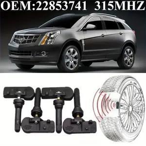 1Pcs/4Pcs OEM#22853741 #315MHZ TPMS/Tire Pressure Sensor For:#BUICK(ALLURE CASCADA ENCLAVE ENCORE LACROSSE LESABRE LUCERNE REGAL VERANO) #CADILLAC(ATS CTS ELR ESCALADE SRX STS XTS) #CHEVROLET(AVALANCHE AVEO CAMARO CAPTIVE COBALT COLORADO CRUZE EQUINOX..