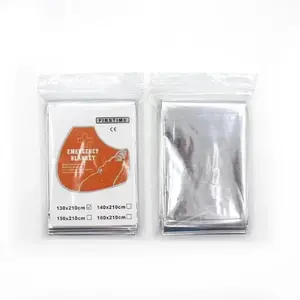 Emergency thermal blanket Made of PET material suitable for all seasons waterproof individually packaged lightweight and space saving survival equipment ideal for outdoor camping hiking and emergency use