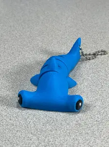 Cheerful Shark Buddy Keychain
