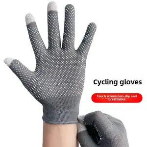 Sunscreen gloves, touch screen, anti slip, summer thin, breathable, cycling, men's and women's outdoor hiking and rock climbingRAIMENTRY