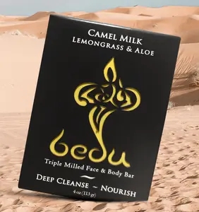 Bedu Camel Milk Soap - Desert Gold - Lemongrass and Aloe Blend | Cruelty-Free, Nourishing, & Invigorating | Limited Edition Self-Care Luxury