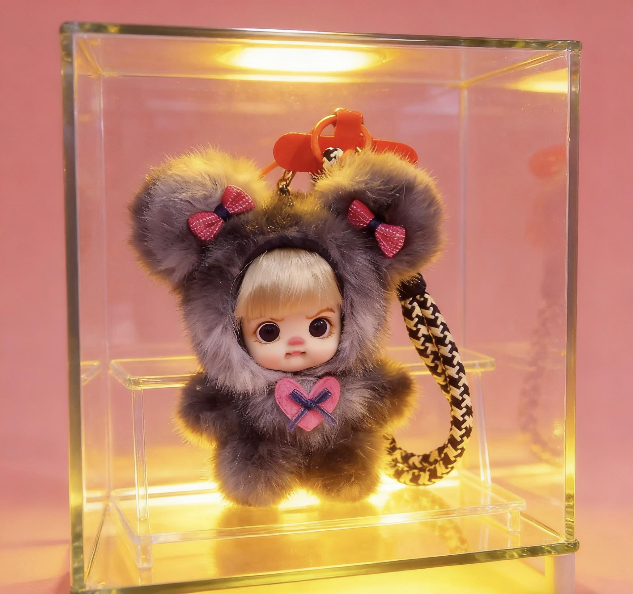 Lolifen Cute Bear Adorable Plush Doll Charms