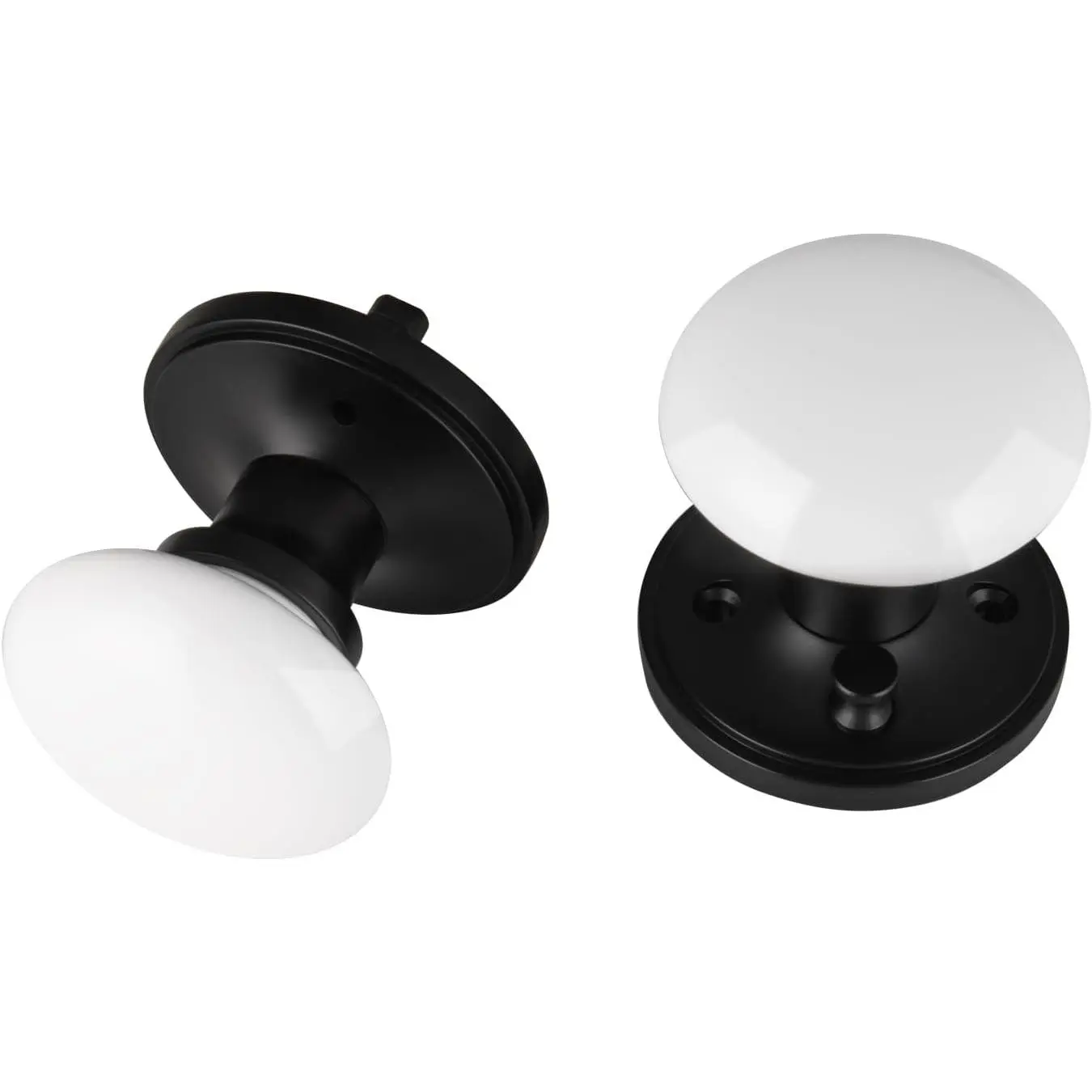 White Door Knobs, Keyless Door Handles, Porcelain Door Levers, Interior Bath Door Knob