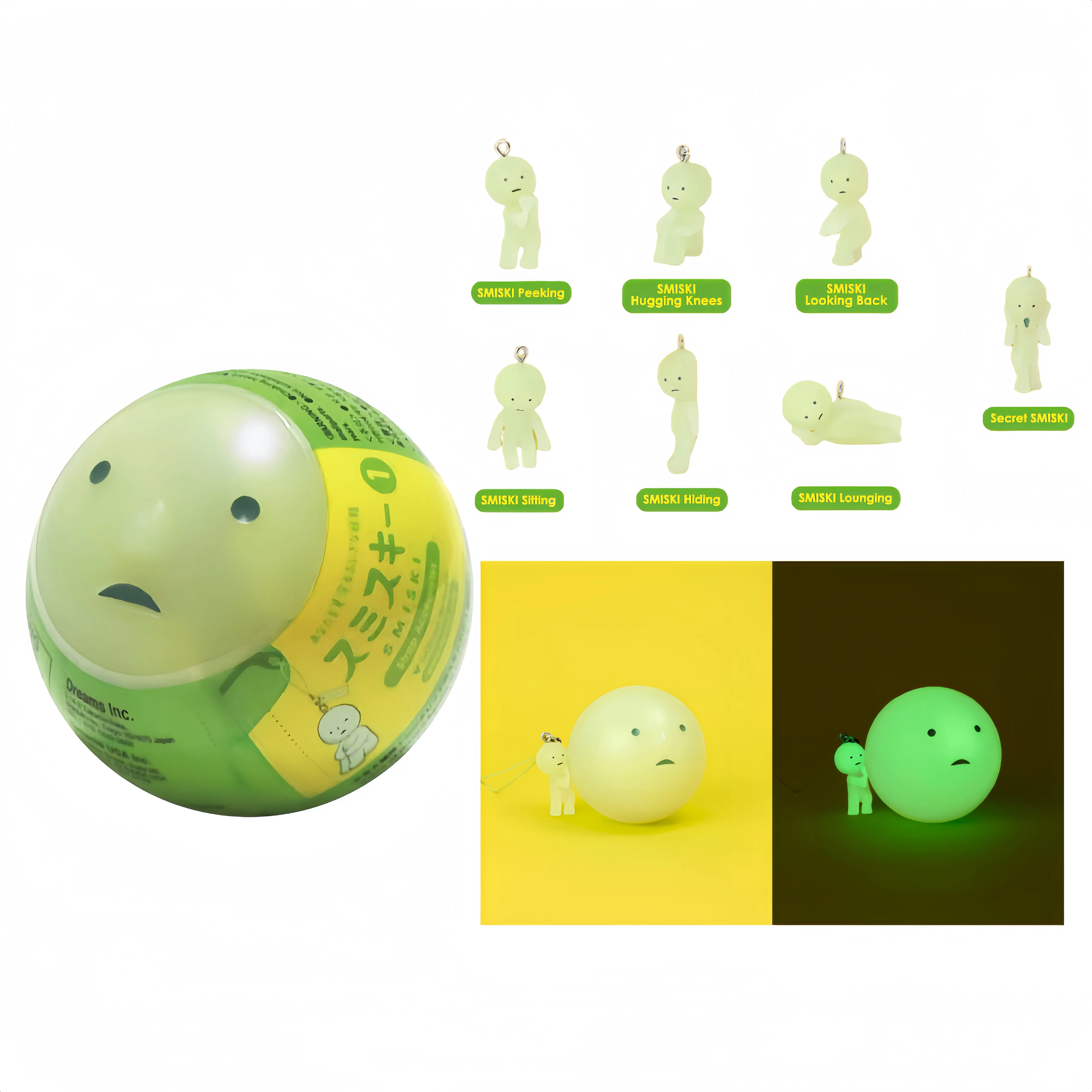 Sonny Angel Smiski Accessory Series 1 Glow-in-The-Dark Strap Charm | Original Sealed Blind Box Mystery Mini Figure