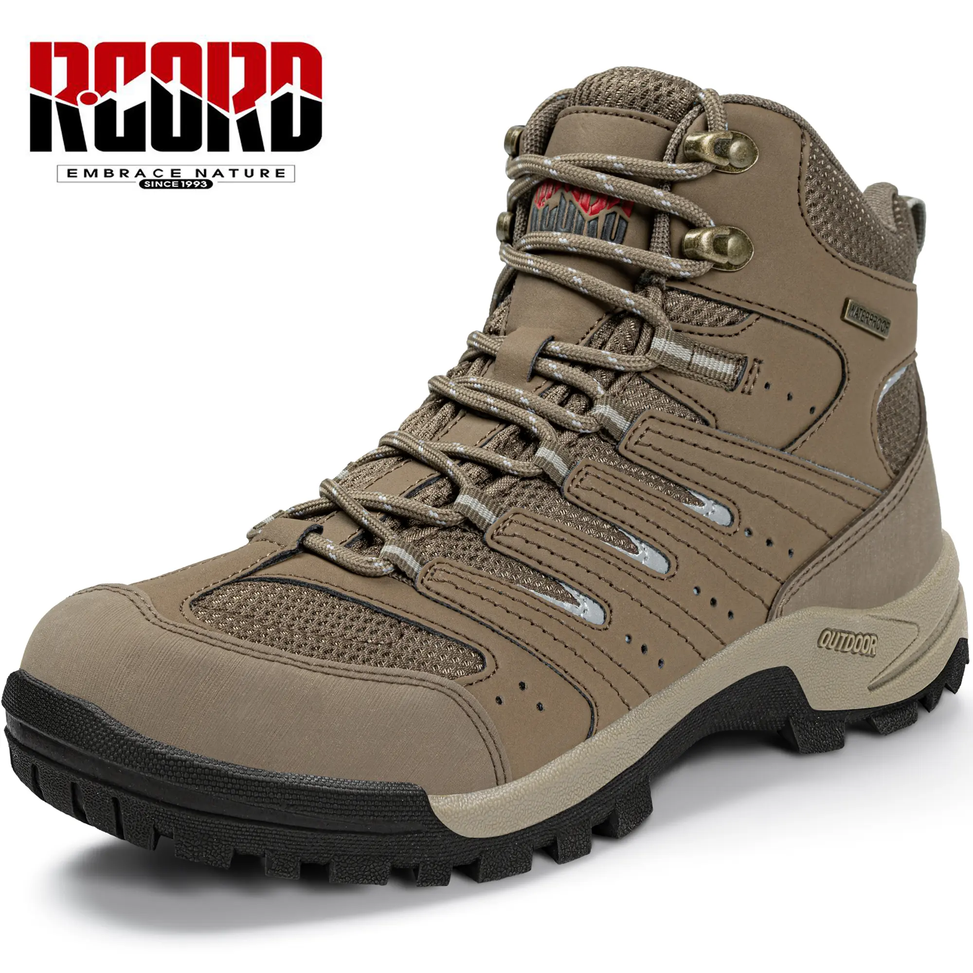R CORD Hiking Shoes Women Waterproof Womens Hiking Boots Non-Slip Womens Walking Trekking Camping Tennis Sport Sneakers Comfort Matching Shoes