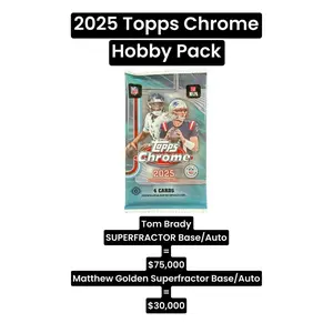 2025 TOPPS CHROME FOOTBALL HOBBY PACK ($75,000 BOUNTY)