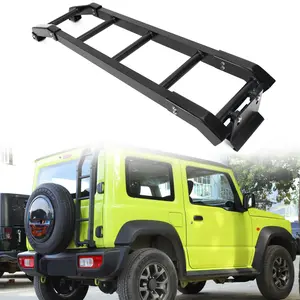 Aluminum Black Rear Tail Door Ladder for Suzuki Jimny 2019 and Up