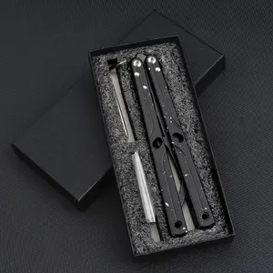 New Non-Sharp Toy Knife, Stress Relief Toy, Butterfly Balisong, Fun and Safe Plaything, Ideal for Kids and Adults