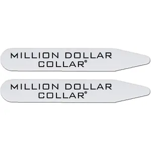 Plastic Collar Stays White Dress Shirt Collar Inserts Removable Dress Shirt Stays for Men