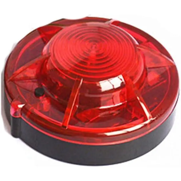 Portable Battery-Powered Bright LED Rescue Beacon, High Flash Intensity Emergency Night Visual Warning Light with Magnetic Base for Vehicles (Red 1)