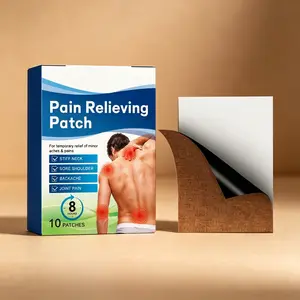 Pain Relieving Patch 10 Patches – 8 Hour Relief for Stiff Neck, Sore Shoulder, Backache & Joint Pain – Fast Acting, Long-Lasting – Natural Herbal Formula – For Temporary Relief of Minor Aches & Pains
