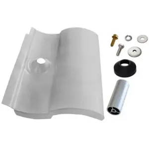 IronRidge Tile Replacement, S-Tile, 3-1/4" Post, Mill (Priced as each)