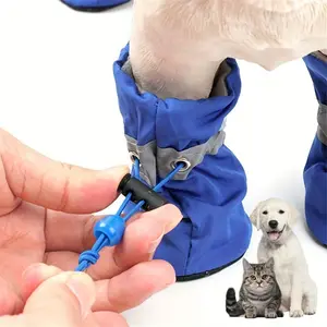 4pcs Water-Resistant Dog Shoes For Small Dogs - Protect Your Pet's Paws And Keep Them Dry Outdoor rain boots for dogs