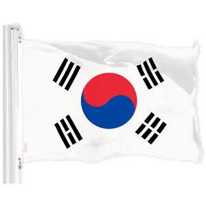 South Korea (South Korean) Flag 150D Printed Polyester 3x5 Ft