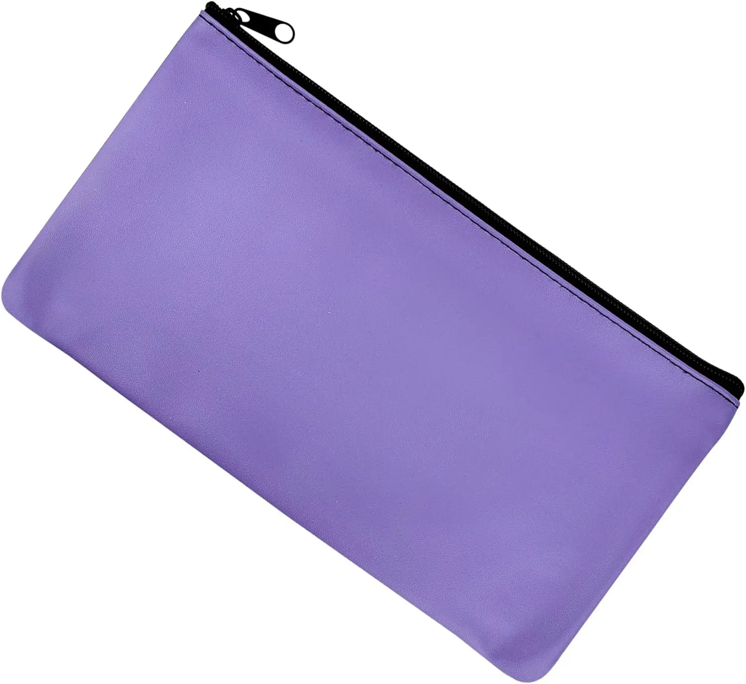 Durable Pouch with Tight Zipper - 11x6 In High-Capacity Soft Compact Synthetic Desk Organizer, 1-Piece Pouch Pocket for Office & Business Household Use (Purple)