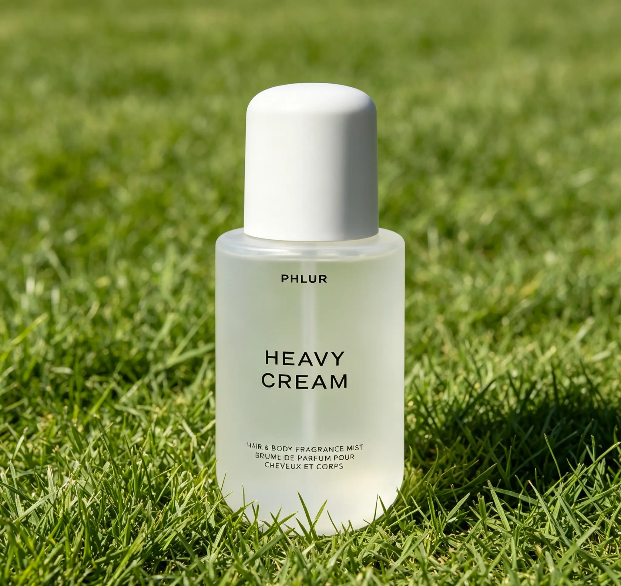 PHLUR Heavy Cream Hair & Body Mist for Women, Gourmand Vanilla Body Spray with Marshmallow, Coconut Cream & Bright Citrus Notes, 8 Fl Oz / 240ml