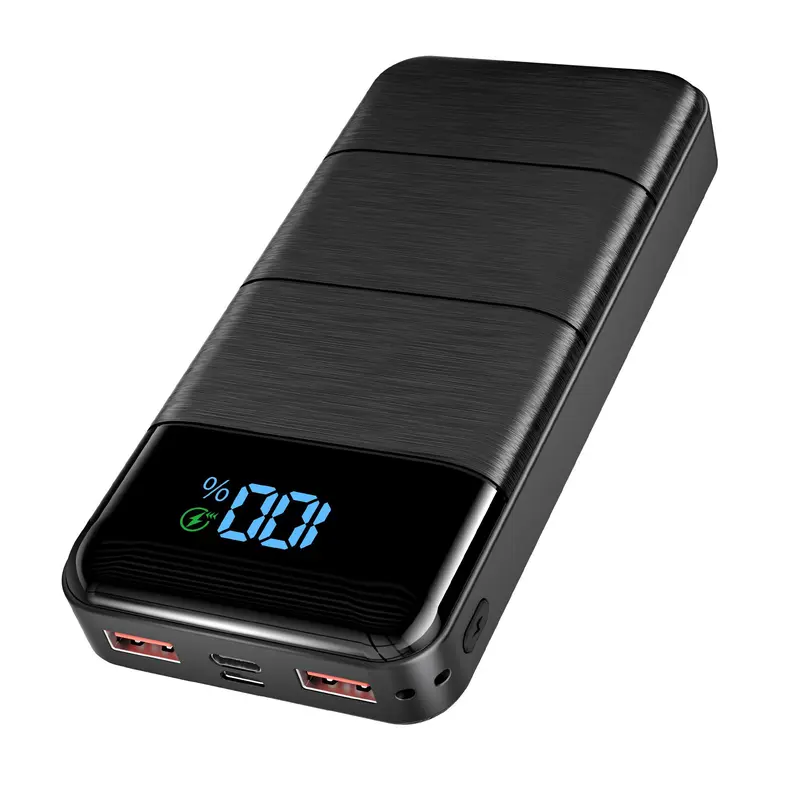 20000mAh Power Banks, 1 Count Portable LED Digital Display Portable Powerbank Multicharger Battery Pack, SCP22.5W+PD20W Fast Charging Power Bank for Samsung, iPad, iPhone, Men Gifts
