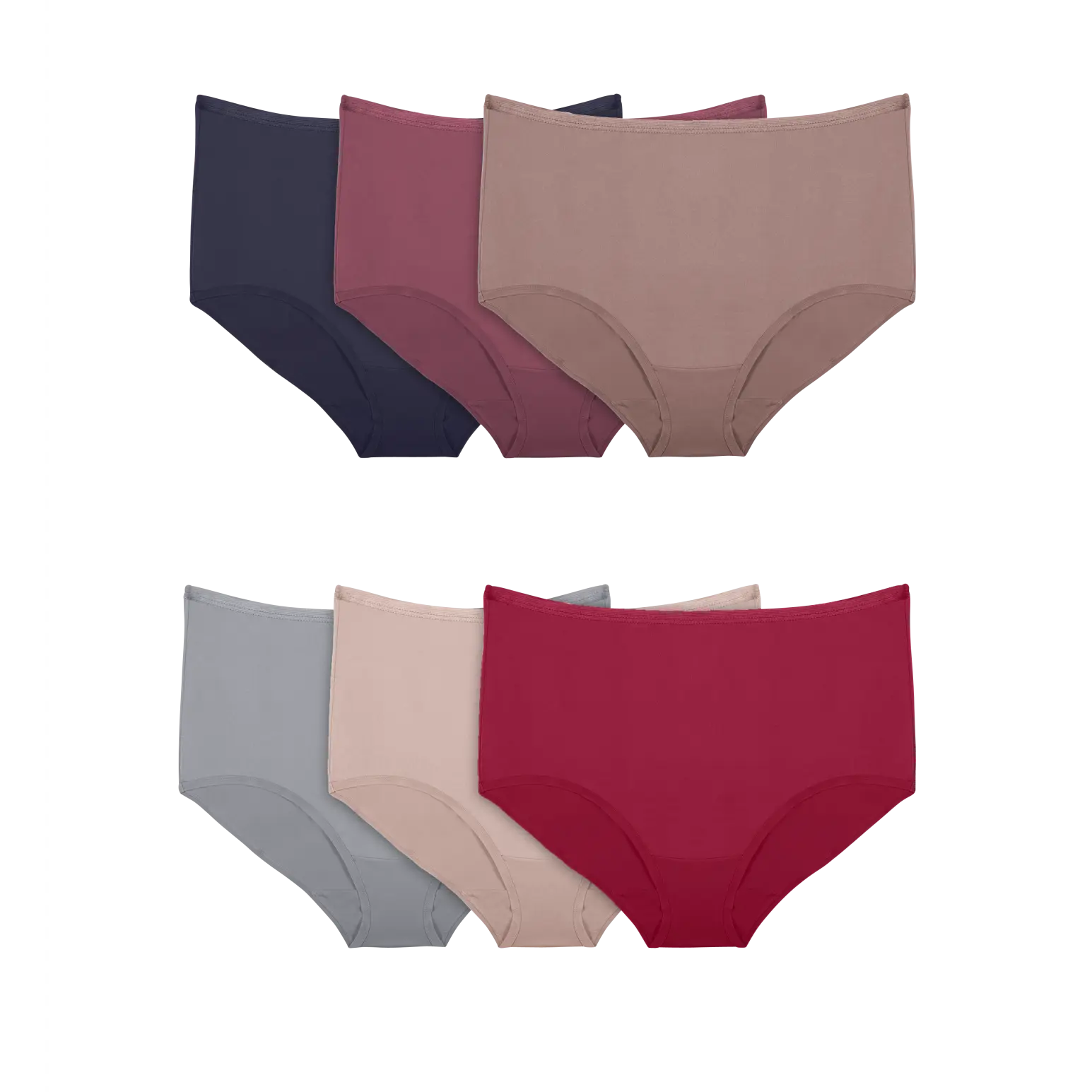 FRUIT OF THE LOOM Women's Microfiber Brief Panties, 6-Pack