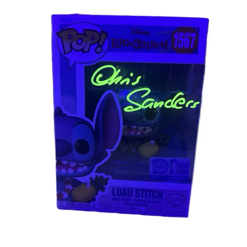 Funko Pop Vinyl Collectible Figurine - Lilo & Stitch Animated Series Diamond Edition, Signed by Chris Sanders, Decorative Figure
