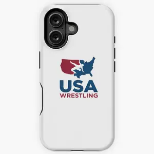 USA Wrestling logo iPhone Case Compatible with iPhone X, 11, 12, 13, 14, 15, 16 & more