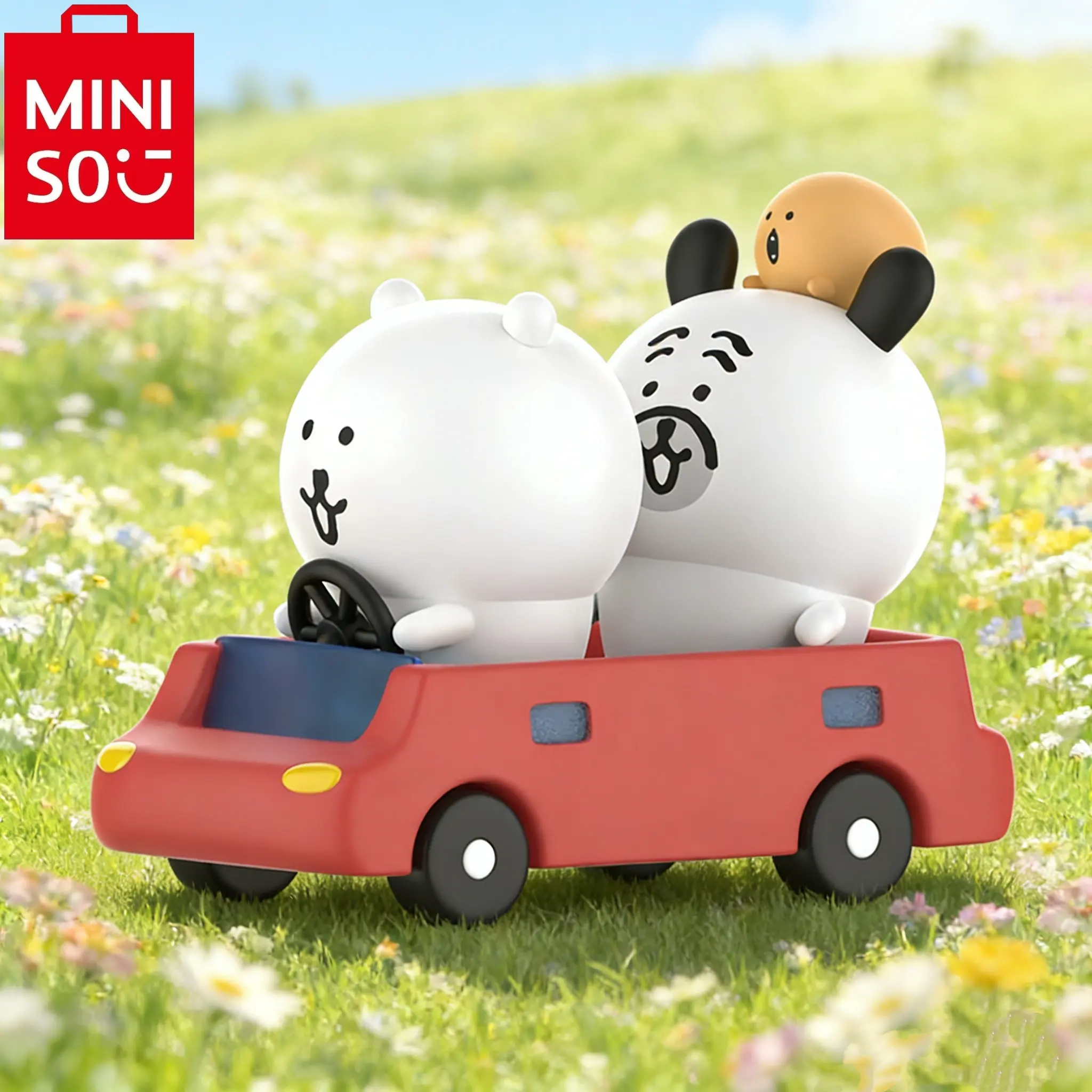 MINISO Joke Bear & Friends Playful Toy Figure Hangtag - Multi-Functional Bookmark, Stylish Holiday/Birthday Gift for Friends #Summervibes, Bookmarks, Back To School