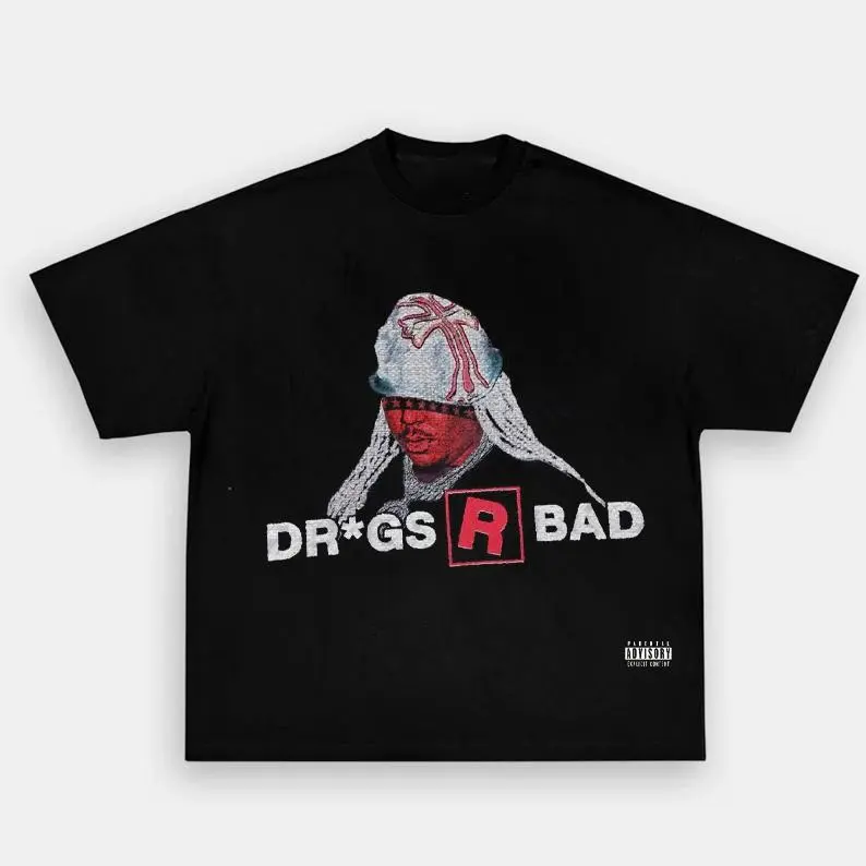 LUCKI GEMINI Vintage Graphic Tee Underground Rap Streetwear Shirt HY6058